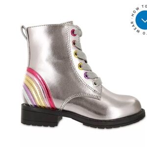 MIA Kids Silver Rainbow Boots